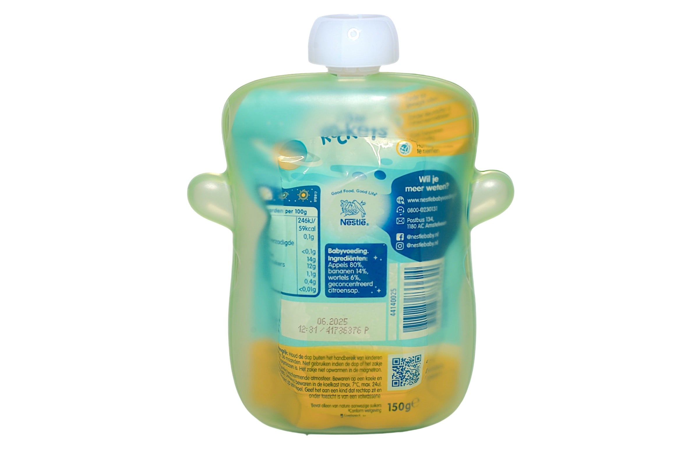 Happy Squeeze - Knijpfruit Anti-Mors Flesje Groen - Pure Luv