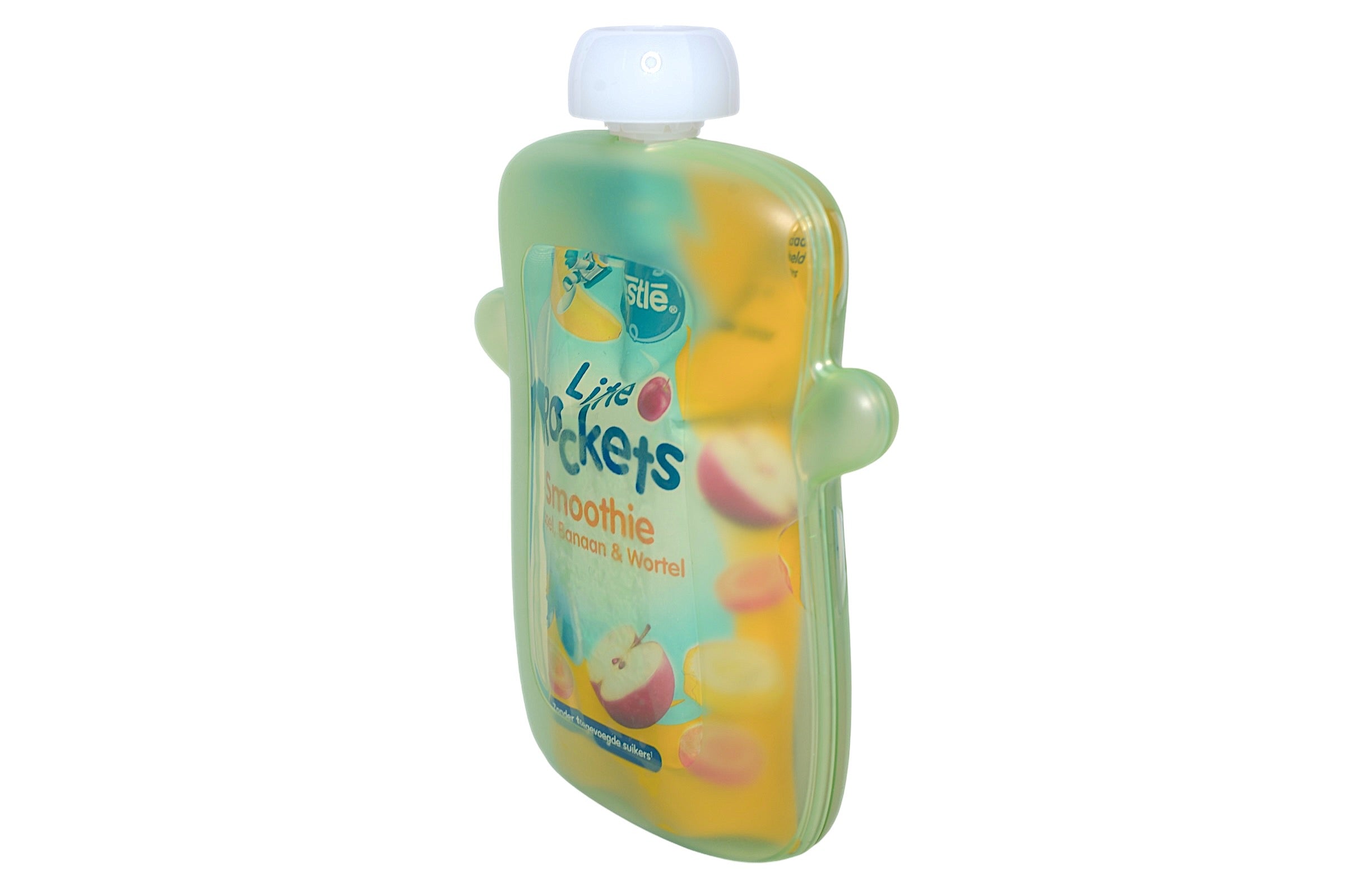 Happy Squeeze - Knijpfruit Anti-Mors Flesje Groen - Pure Luv#Kleur_Groen