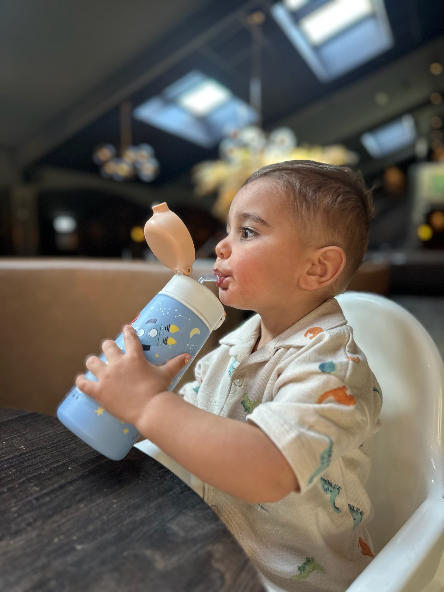 RocketSip – RVS Drinkfles voor kinderen met rietje