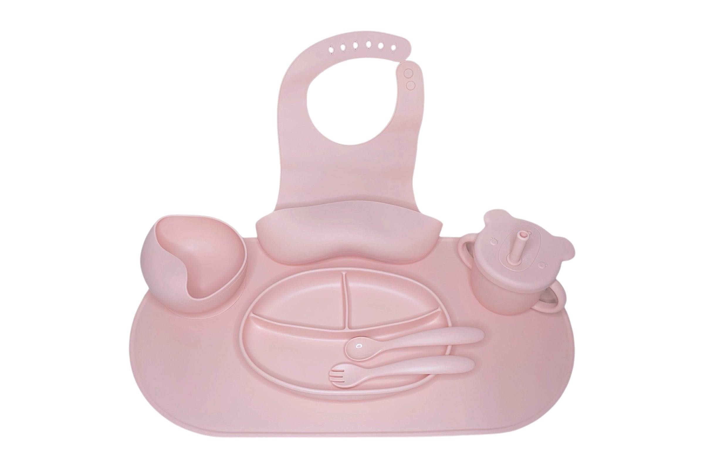 LittleBites Baby Servies Set Roze - Voor Baby's & Peuters - Pure Luv