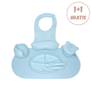 LittleBites Baby Servies Set Blauw - Voor Baby's & Peuters