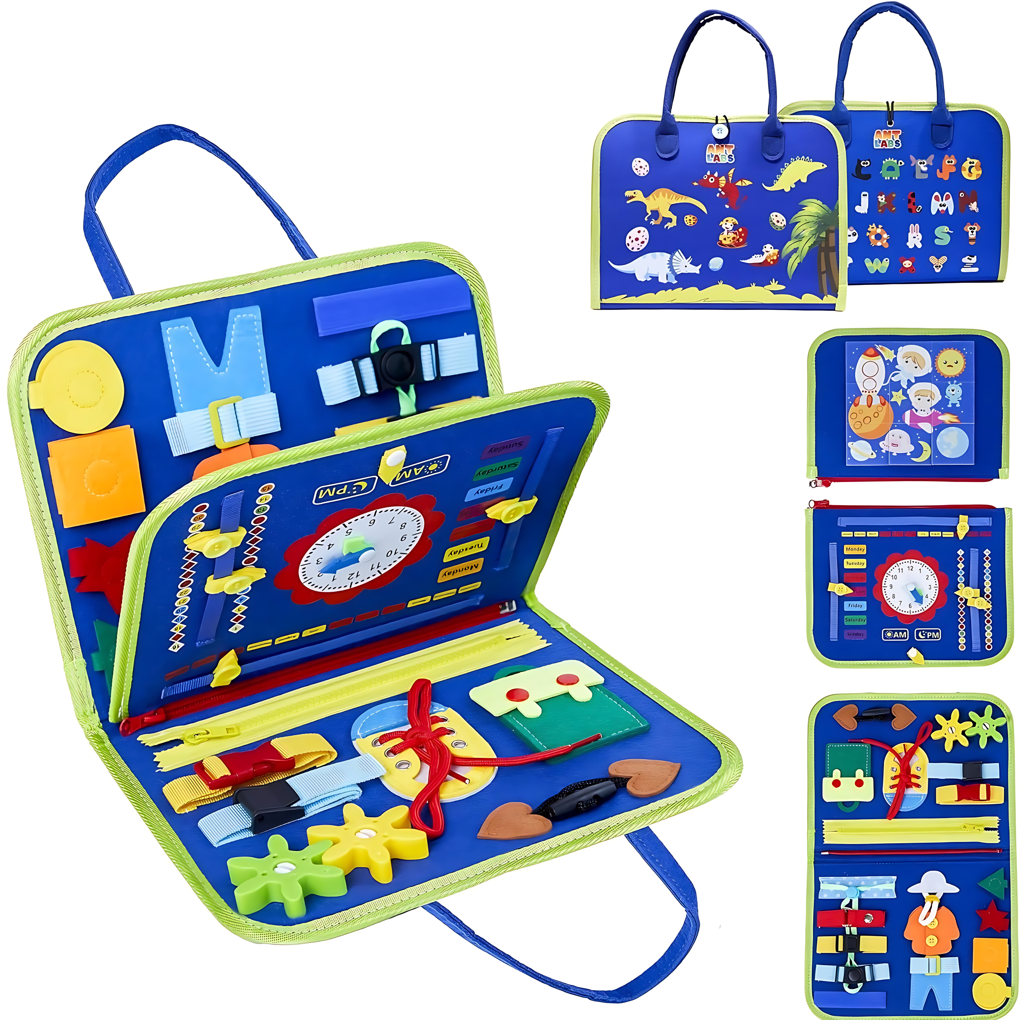 Dino Montessori Speelgoed -Activiteitenbord voor Peuters - Pure Luv