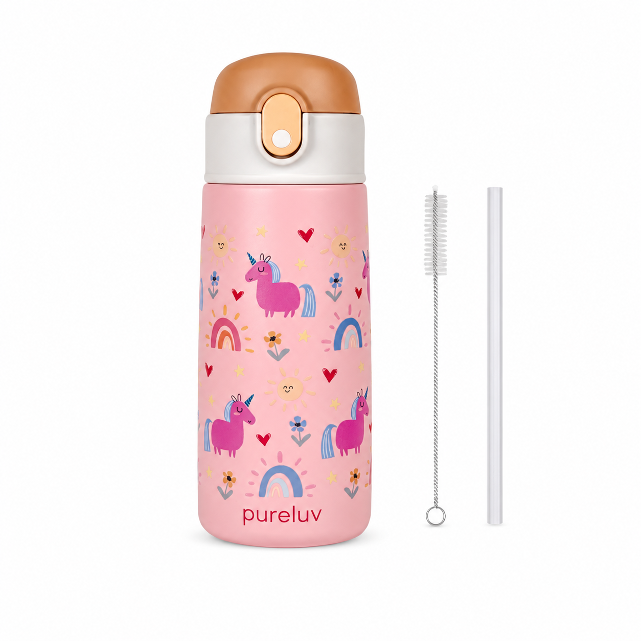 MagicSip – RVS Drinkfles voor kinderen met rietje