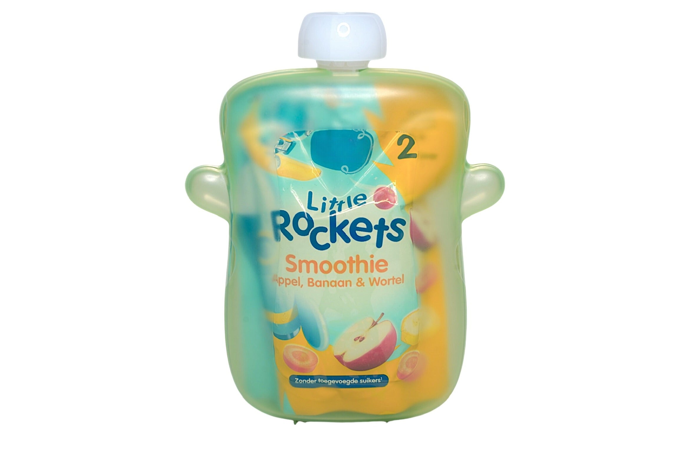 Happy Squeeze - Knijpfruit Anti-Mors Flesje Groen - Pure Luv#Kleur_Groen