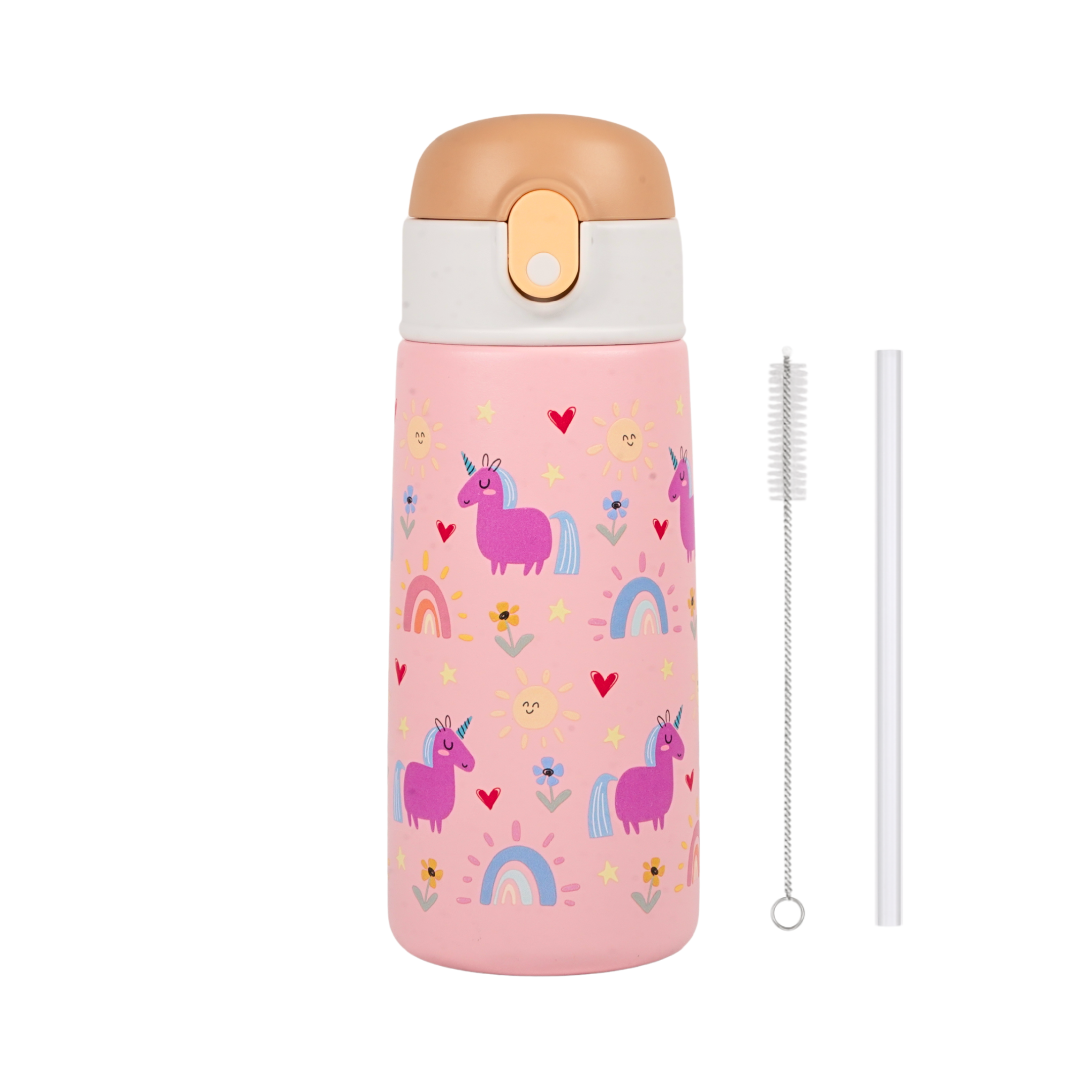 MagicSip – RVS Drinkfles voor kinderen met rietje