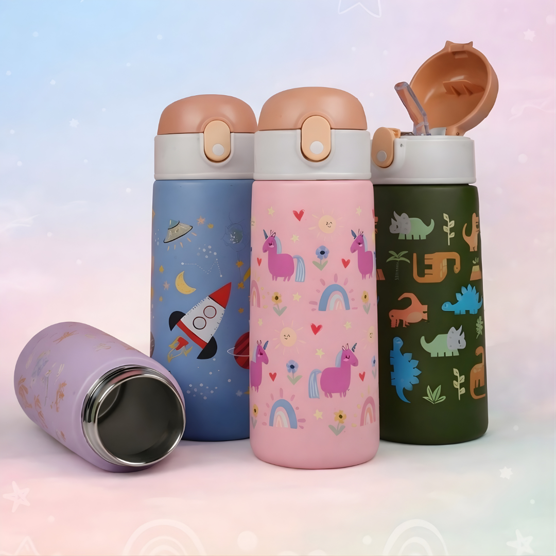 MagicSip – RVS Drinkfles voor kinderen met rietje