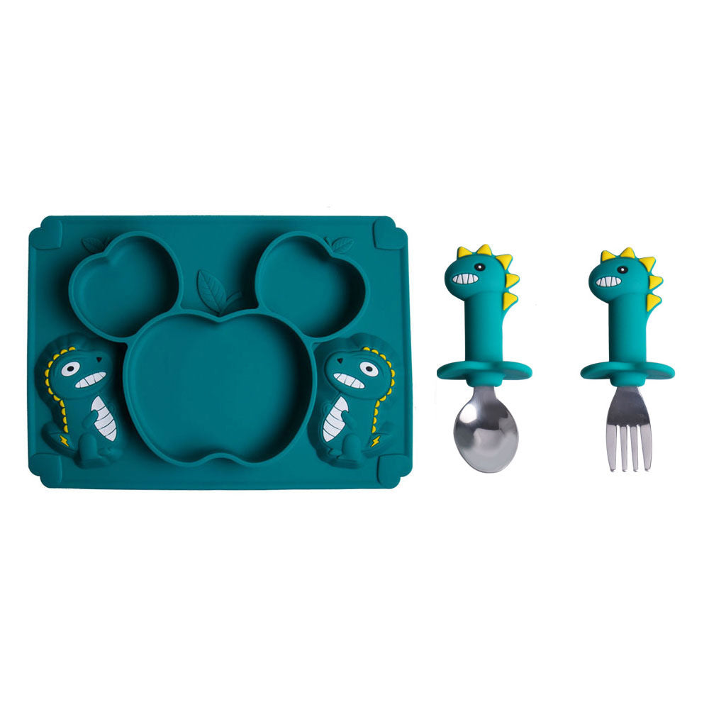 Dino Serviesset Blauw voor Peuters - Pure Luv