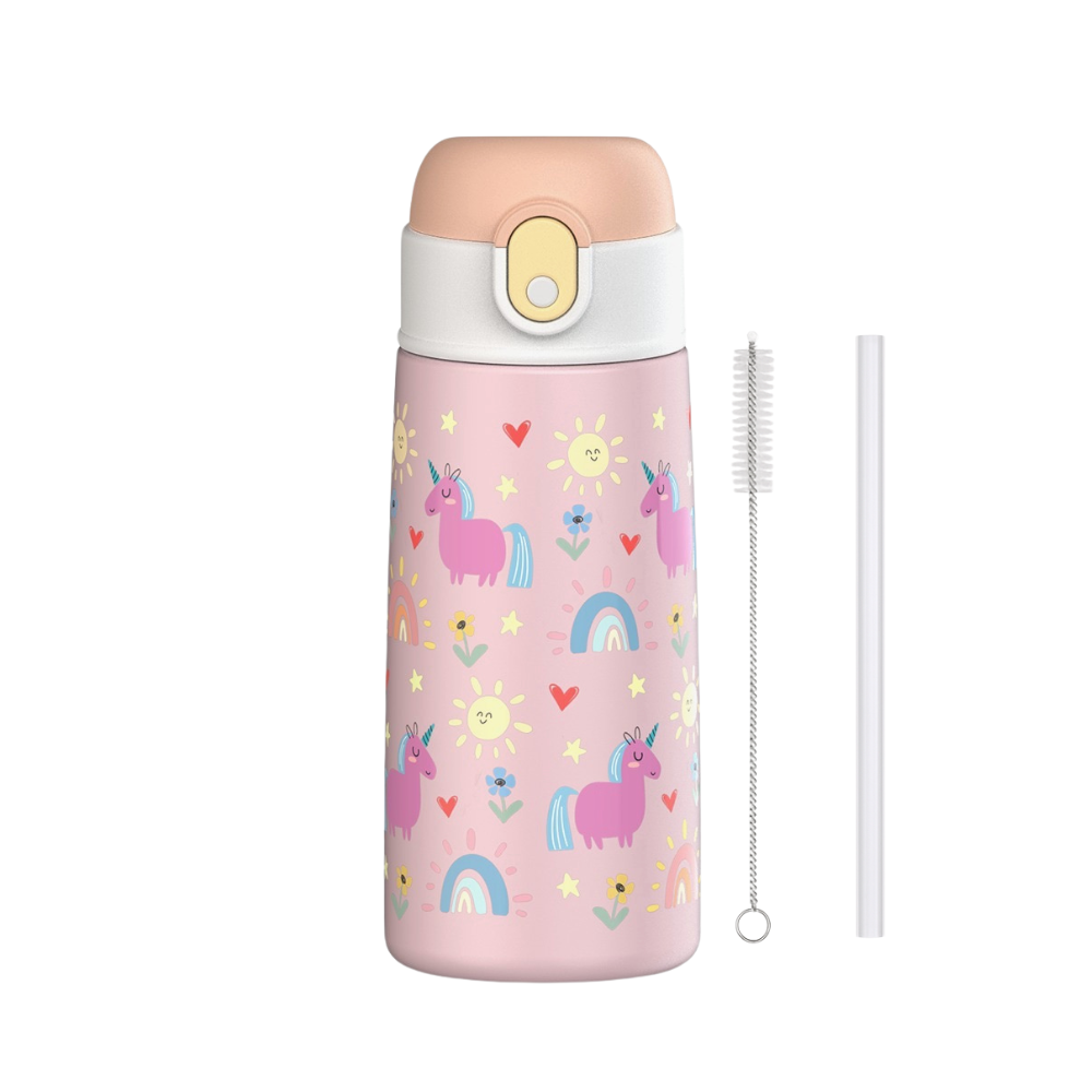 MagicSip – RVS Drinkfles voor kinderen met rietje