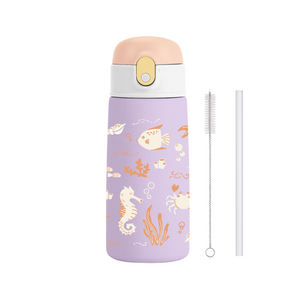 OceanSip - RVS Drinkfles voor kinderen met rietje